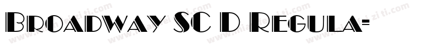 Broadway SC D Regula字体转换